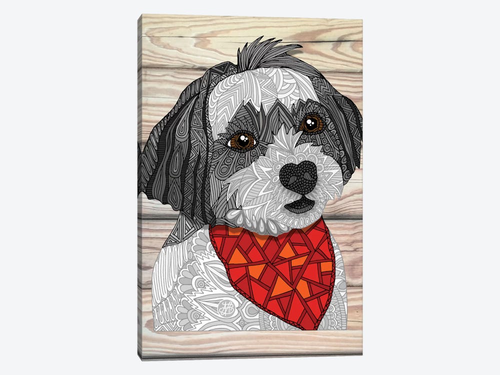 Max The Havanese by Angelika Parker 1-piece Canvas Artwork