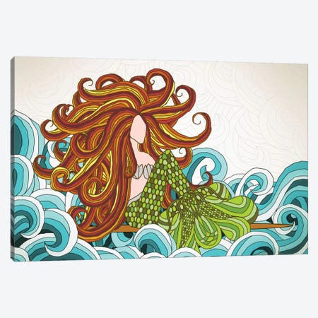 Mermaid Waves Canvas Print #ANG63} by Angelika Parker Art Print