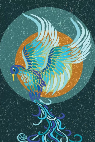 New Water Phoenix by Angelika Parker canvas print