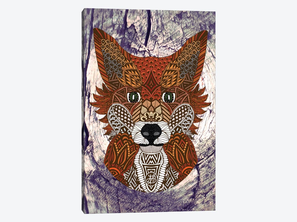 Ornate Fox by Angelika Parker 1-piece Canvas Artwork