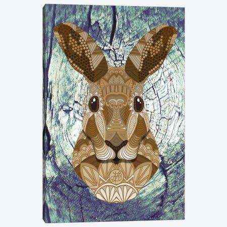 Ornate Hare Canvas Print #ANG72} by Angelika Parker Canvas Wall Art