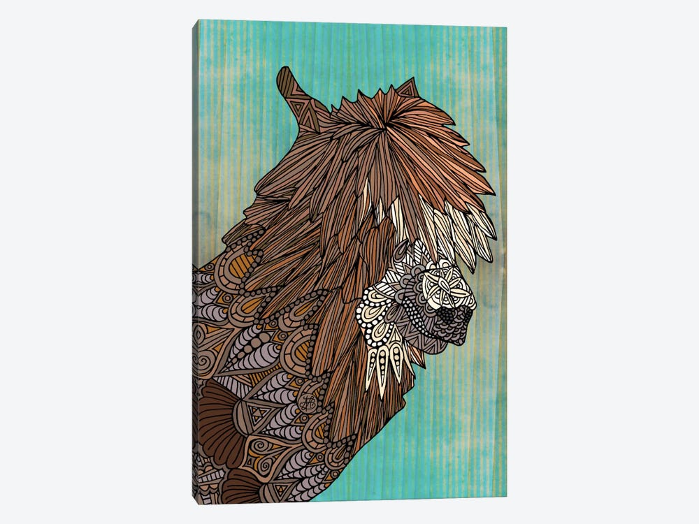 Ornate Llama by Angelika Parker 1-piece Canvas Artwork