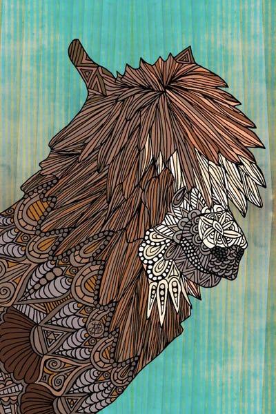 Angelika Parker: Ornate Llama by Angelika Parker