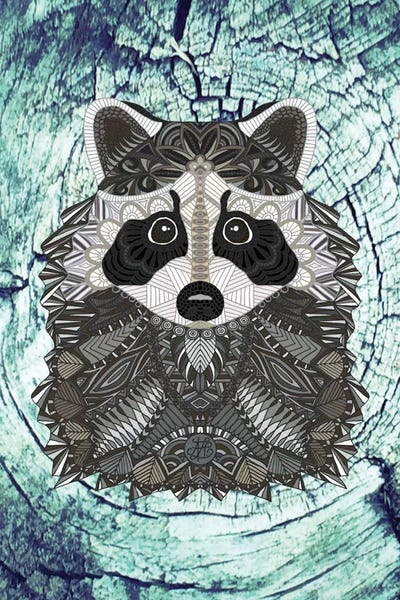 Raccoons: Ornate Raccoon by Angelika Parker