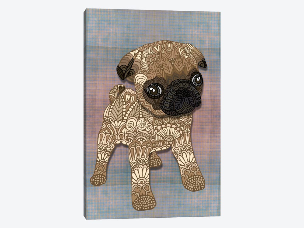 Pug Puppy by Angelika Parker 1-piece Canvas Wall Art