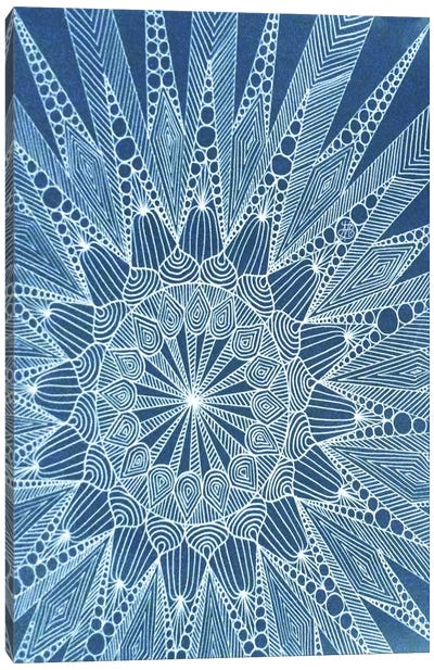 Snowtangle Canvas Art Print - Mandala Art