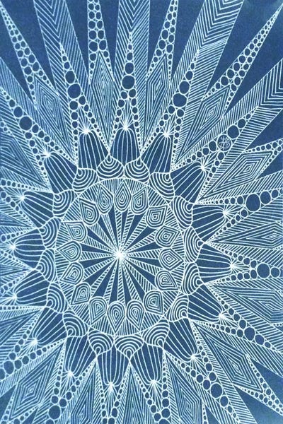 Mandalas: Snowtangle by Angelika Parker