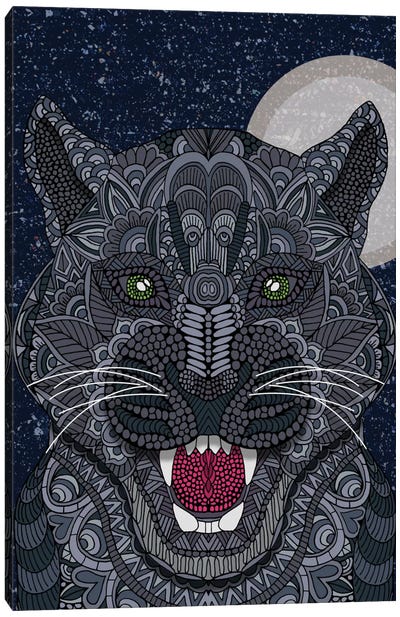 Black Panther Canvas Art Print - Wild Cat Art