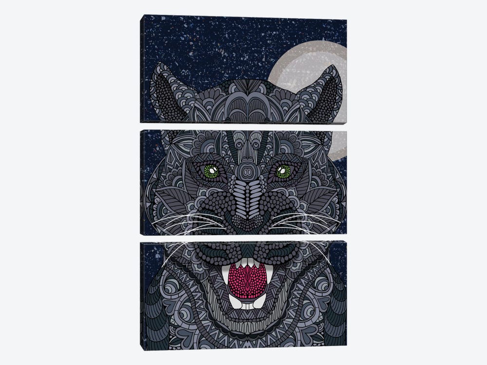 Black Panther by Angelika Parker 3-piece Canvas Print