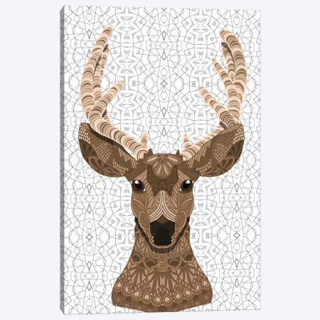 Stag Canvas Print #ANG91} by Angelika Parker Canvas Art