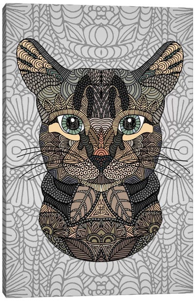 Tabby Cat Canvas Art Print