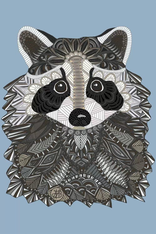 Tangled Raccoon Canvas Wall Art by Angelika Parker | iCanvas