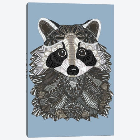 Tangled Raccoon Canvas Print #ANG96} by Angelika Parker Canvas Print