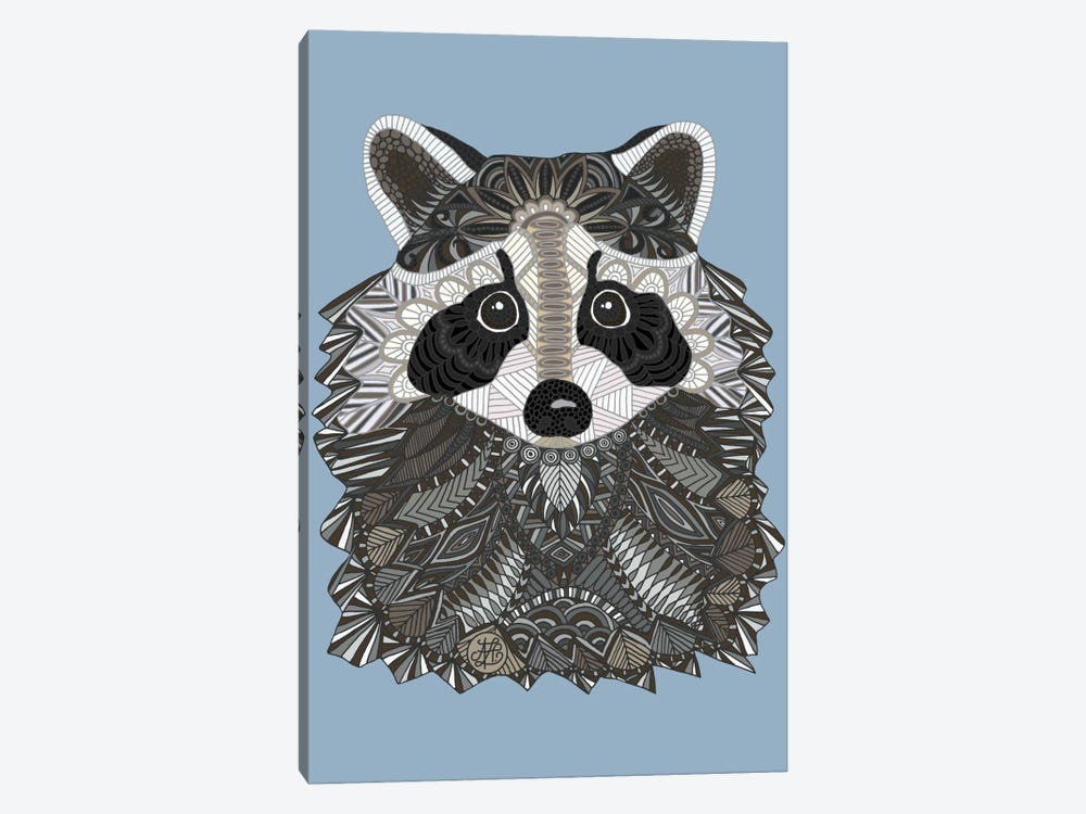Tangled Raccoon by Angelika Parker 1-piece Canvas Art Print