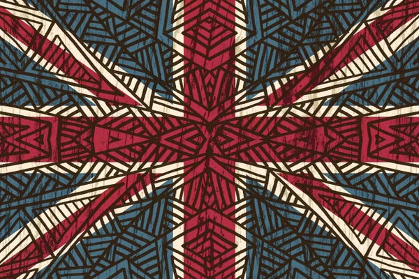 International Flags: Union Jack - Vintage Tribal by Angelika Parker