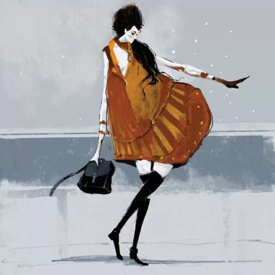 Insouciance by Anikó Salamon framed wall art