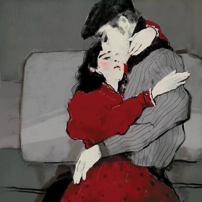 Locked Together by Anikó Salamon framed wall art