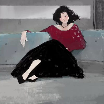 Stupid Hopeless by Anikó Salamon framed wall art