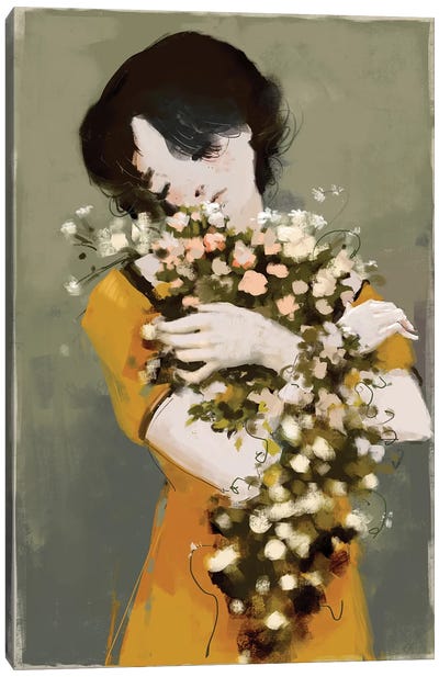 Hug The Beauty Canvas Art Print - Anikó Salamon