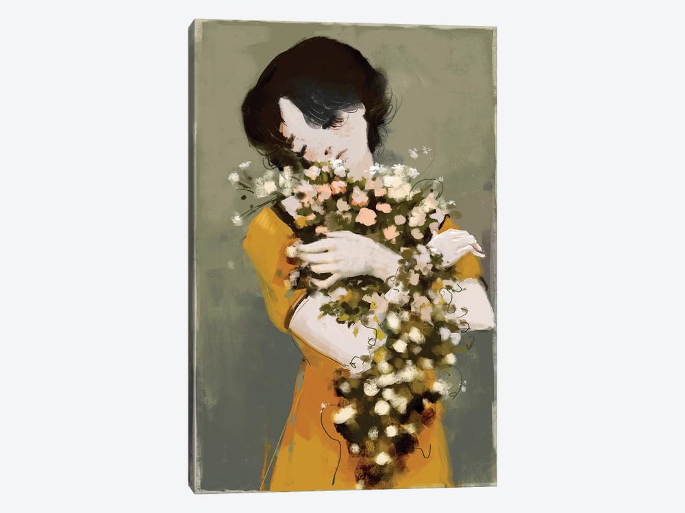 Hug The Beauty by Anikó Salamon 1-piece Canvas Art Print