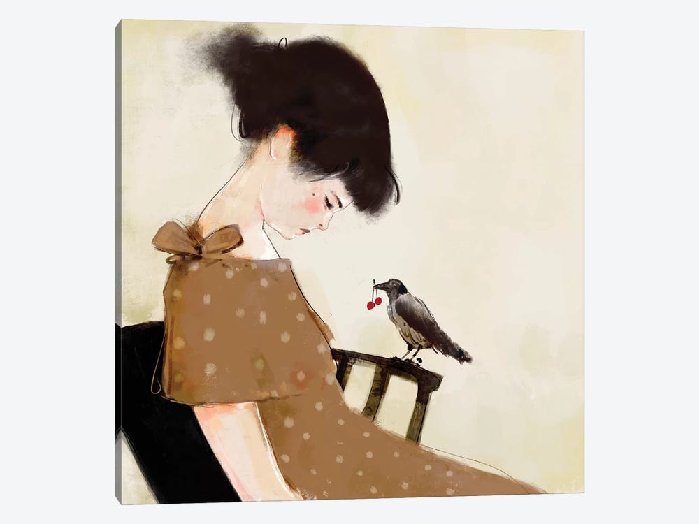 Birdy by Anikó Salamon 1-piece Canvas Art