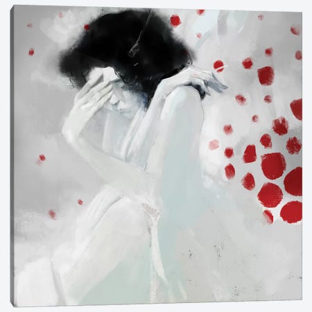 Whiteshame Canvas Print #ANI69} by Anikó Salamon Canvas Print