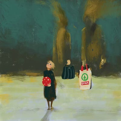 Little Stuff Stuff by Anikó Salamon canvas print