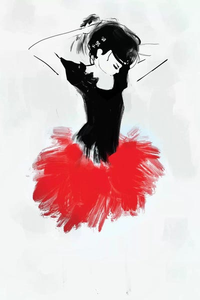 Ballet: Ballerina Red by Anikó Salamon