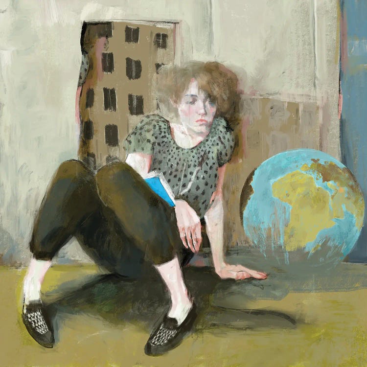 The globe by Anikó Salamon wall art