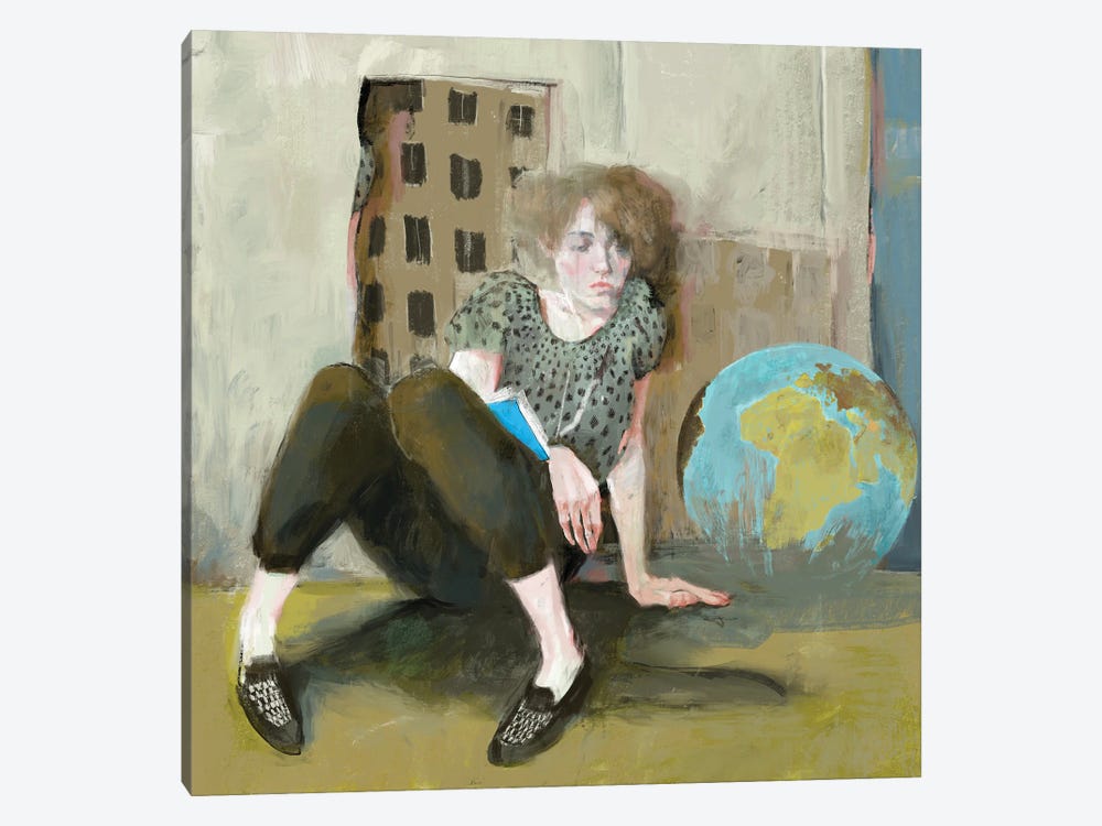 The globe by Anikó Salamon 1-piece Canvas Print