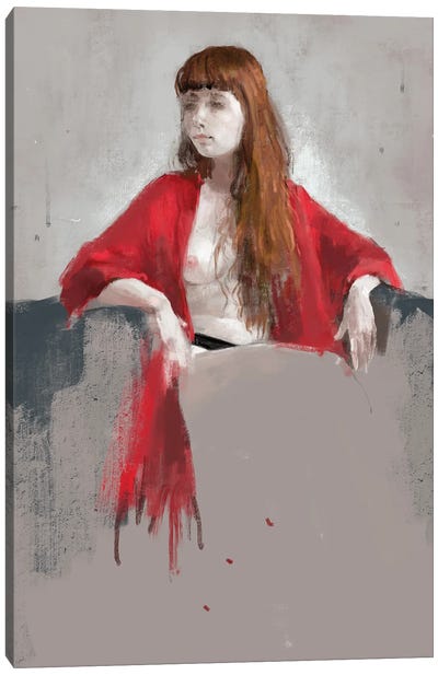 Portrait Of Youngness Canvas Art Print - Anikó Salamon