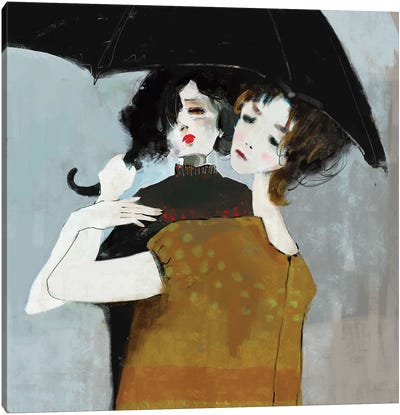 Big Rains Come Canvas Art Print - Anikó Salamon