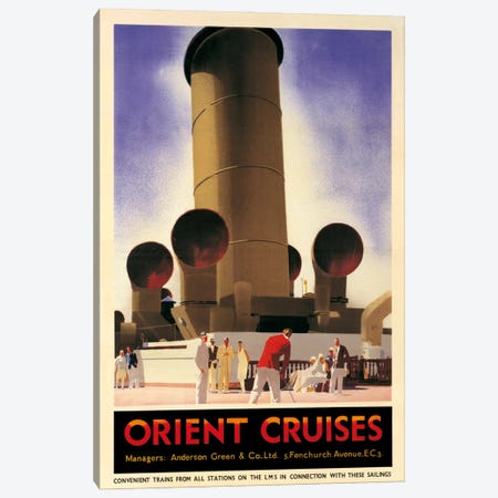 Orient Cruises, 1930 Ca. Canvas Print #ANJ1} by Andrew Johnson Canvas Art