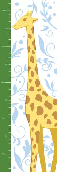Giraffes: Gorgeous Giraffe Growth Chart by 5by5collective