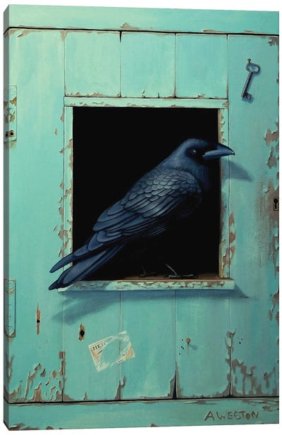 Black birds Canvas Art Print - Alan Weston