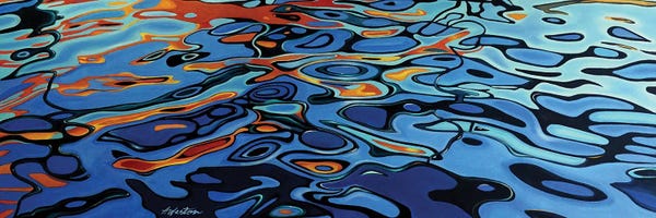 Alan Weston: Ripples & Reflections II Falmouth by Alan Weston