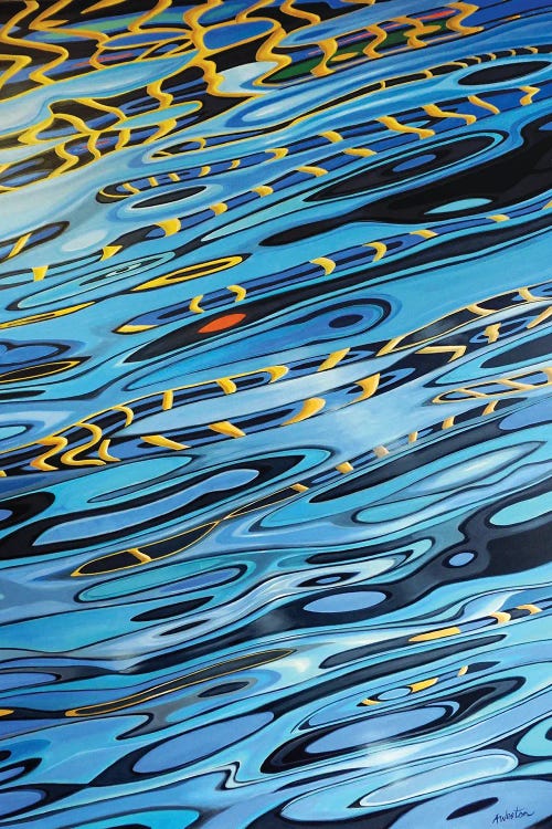 Water Park Reflections Thailand by Alan Weston wall art