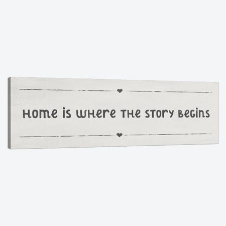 Home Is Where The Story Begins Canvas Print #ANQ109} by Anna Quach Canvas Art