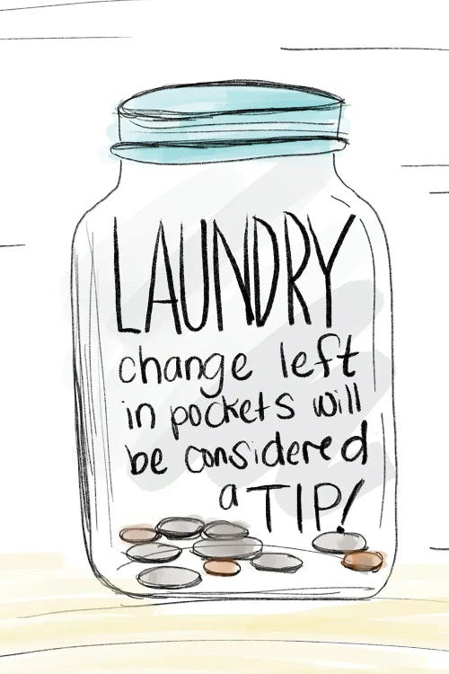 Laundry Tip Jar