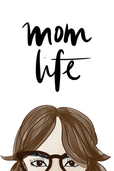 Mom Life (Girl VI) by Anna Quach framed canvas print