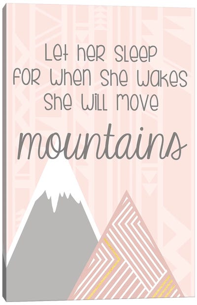 She'll Move Mountains Canvas Art Print