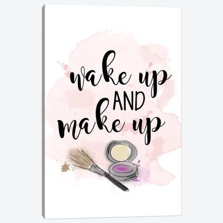 Wake Up & Make Up Canvas Print #ANQ30} by Anna Quach Canvas Art