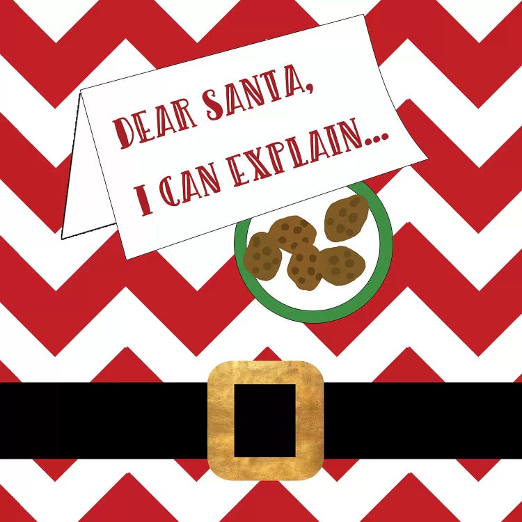 Dear Santa, I Can Explain by Anna Quach wall art