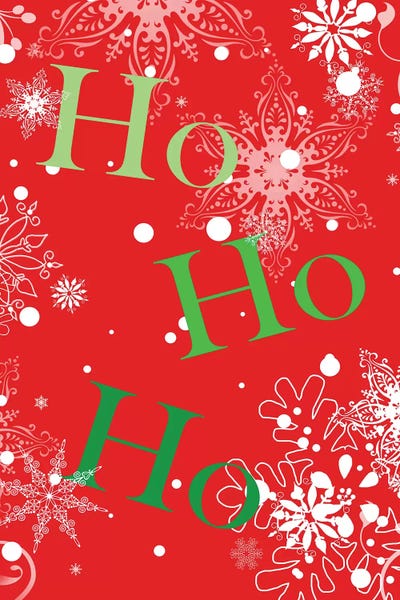 Christmas Signs & Sentiments: Ho Ho Ho (Red) by Anna Quach