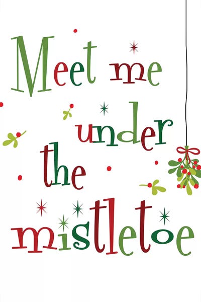 Meet me Under the Mistletoe by Anna Quach framed wall art