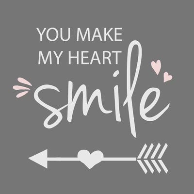 You Make My Heart Smile by Anna Quach framed canvas print