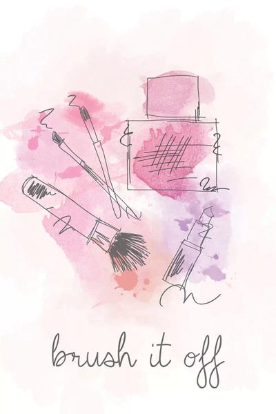 Brush it Off by Anna Quach framed canvas print