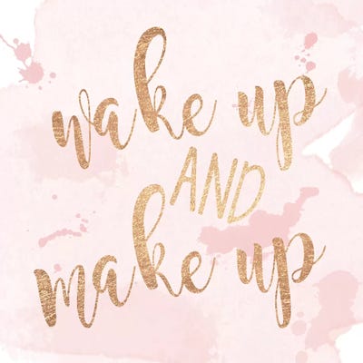 Wake Up And Make Up by Anna Quach framed wall art