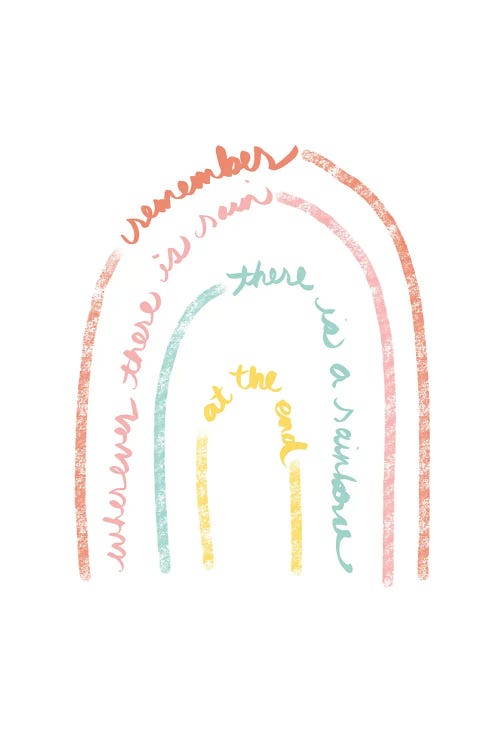 Rain and Rainbows by Anna Quach wall art