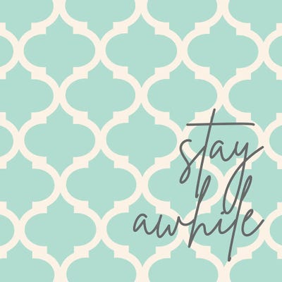 Stay Awhile by Anna Quach framed canvas print